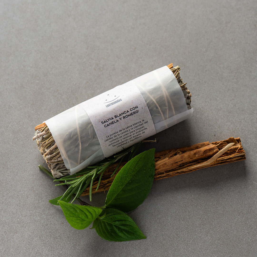 SALVIA BLANCA CON CANELA Y ROMERO